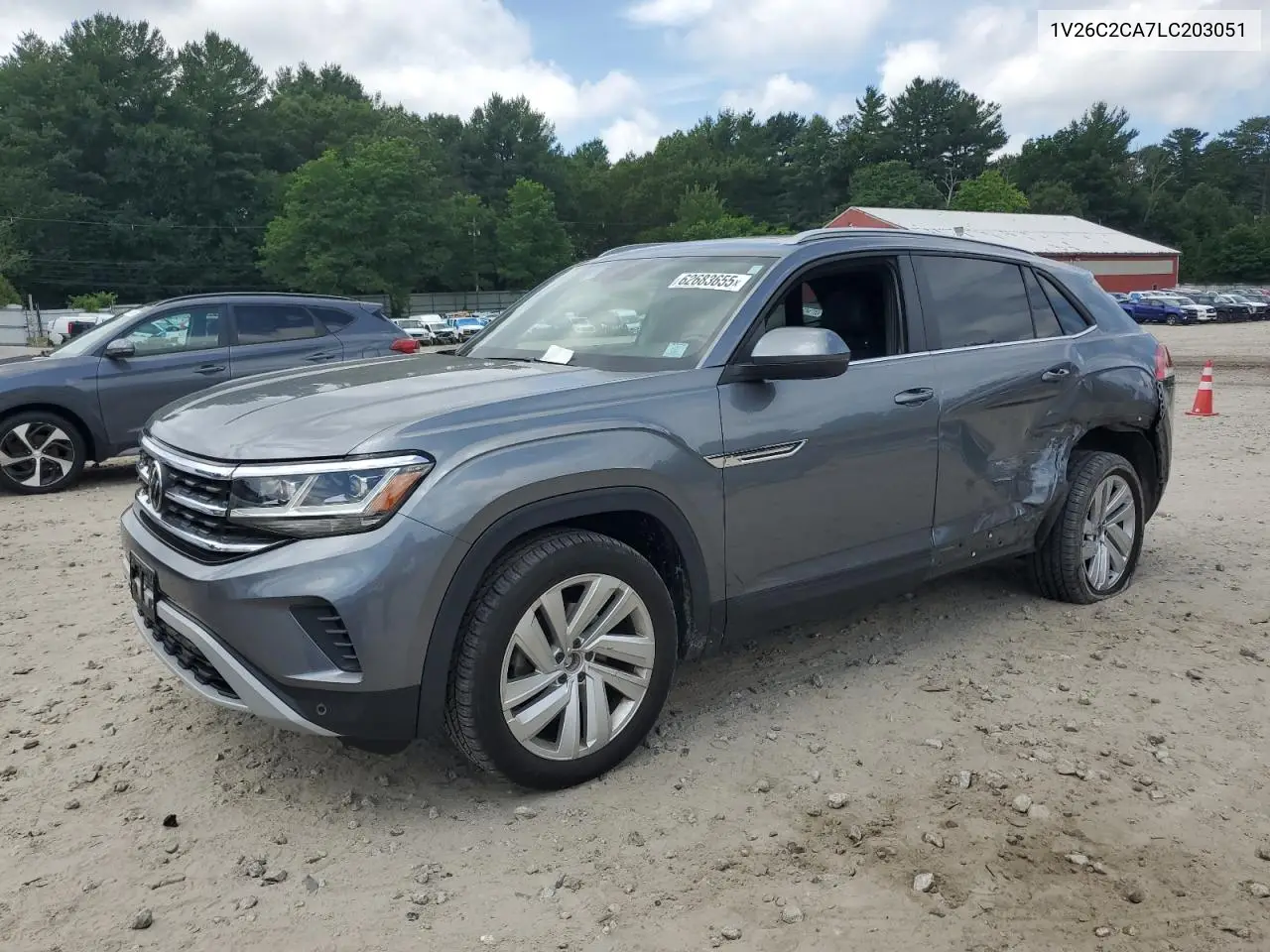 2020 Volkswagen Atlas Cross Sport Se VIN: 1V26C2CA7LC203051 Lot: 62683655