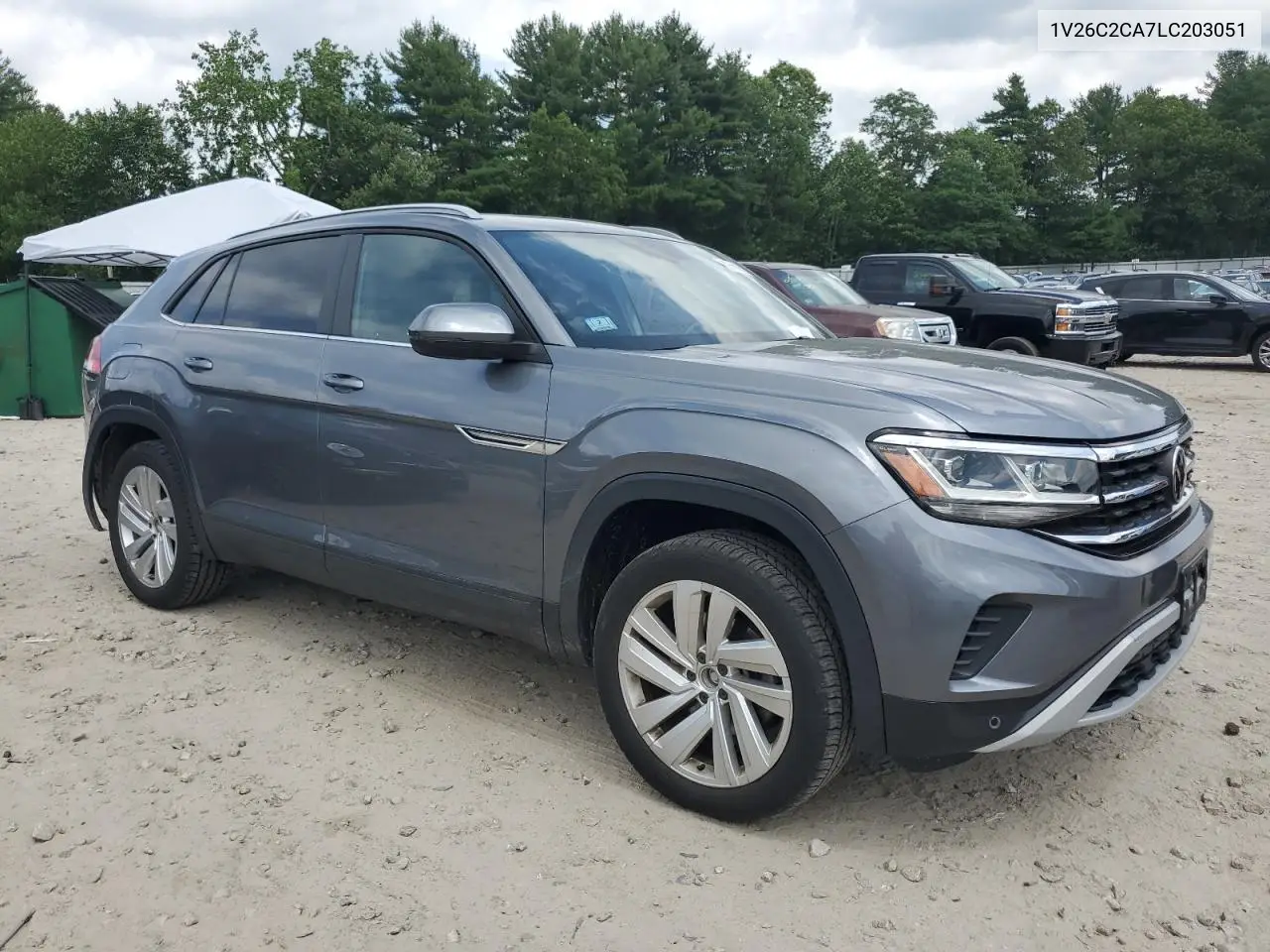 2020 Volkswagen Atlas Cross Sport Se VIN: 1V26C2CA7LC203051 Lot: 62683655