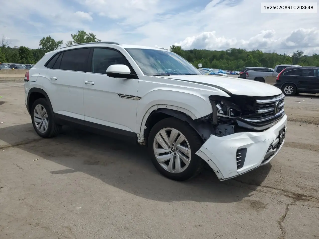 2020 Volkswagen Atlas Cross Sport Se VIN: 1V26C2CA9LC203648 Lot: 63848285