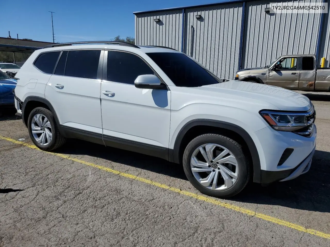 2021 Volkswagen Atlas Se VIN: 1V2JR2CA6MC542510 Lot: 47224395