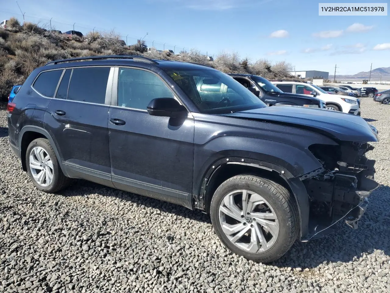 2021 Volkswagen Atlas Se VIN: 1V2HR2CA1MC513978 Lot: 49586795