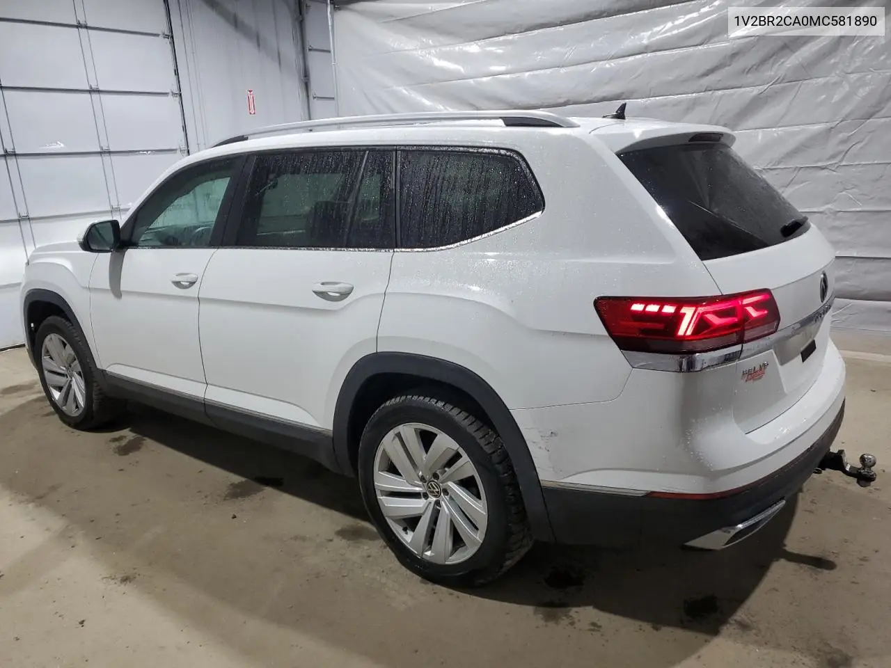 2021 Volkswagen Atlas Sel VIN: 1V2BR2CA0MC581890 Lot: 49646715