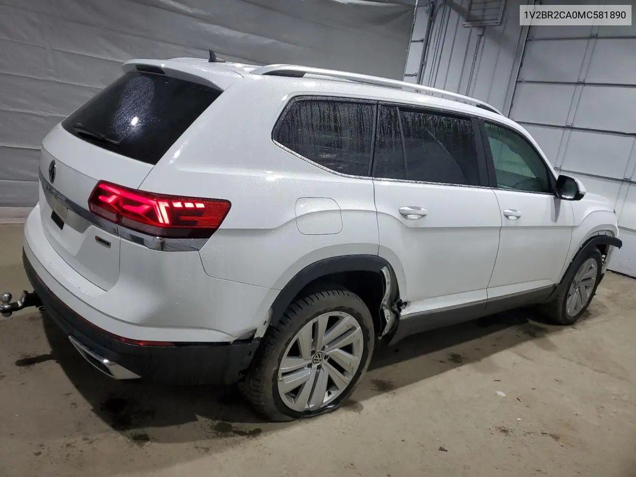 2021 Volkswagen Atlas Sel VIN: 1V2BR2CA0MC581890 Lot: 49646715