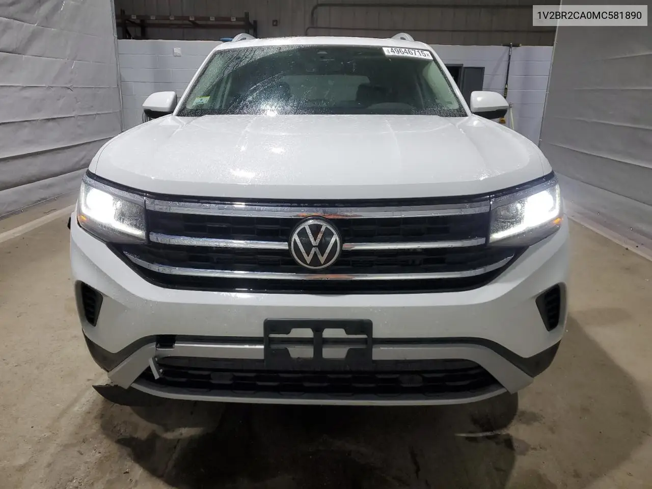 2021 Volkswagen Atlas Sel VIN: 1V2BR2CA0MC581890 Lot: 49646715