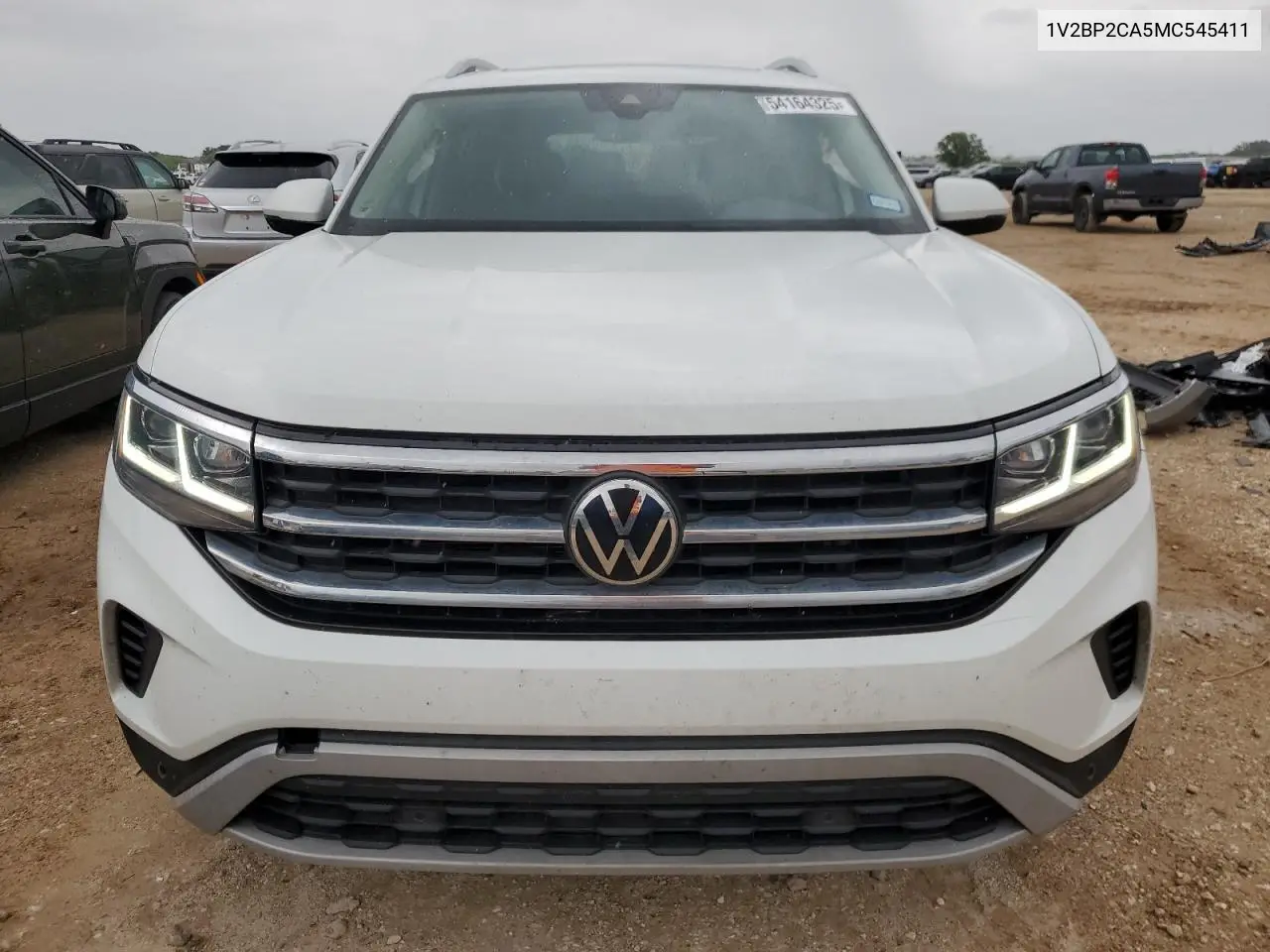 2021 Volkswagen Atlas Sel VIN: 1V2BP2CA5MC545411 Lot: 54164325