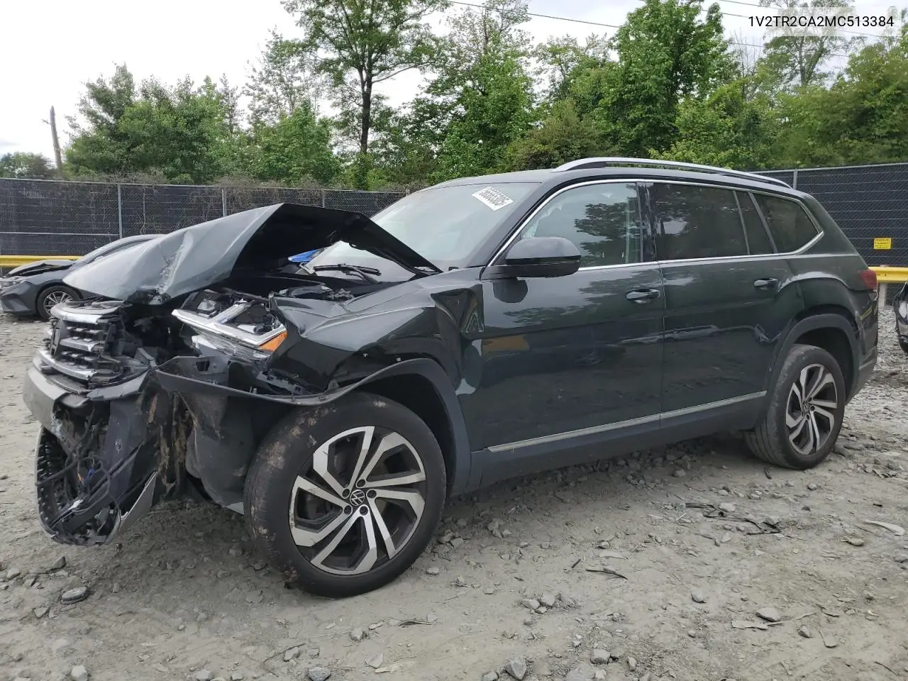 2021 Volkswagen Atlas Sel Premium VIN: 1V2TR2CA2MC513384 Lot: 56565305