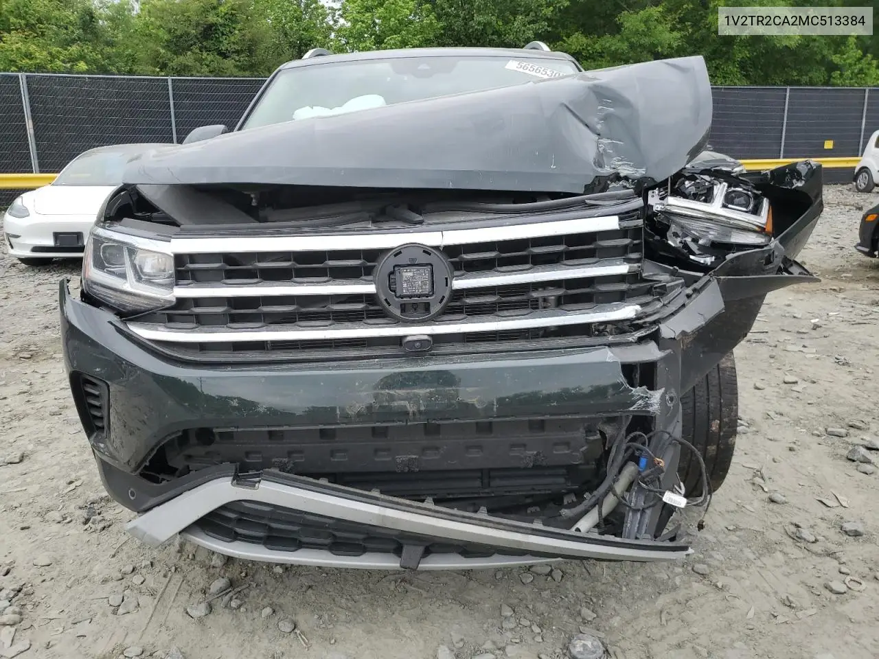 2021 Volkswagen Atlas Sel Premium VIN: 1V2TR2CA2MC513384 Lot: 56565305