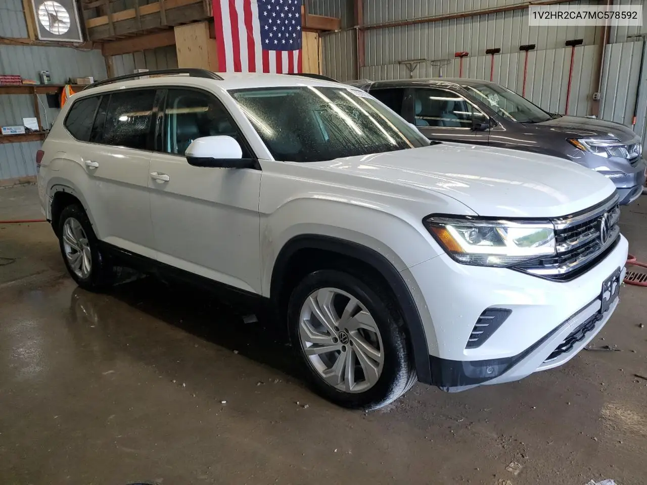 2021 Volkswagen Atlas Se VIN: 1V2HR2CA7MC578592 Lot: 56721615