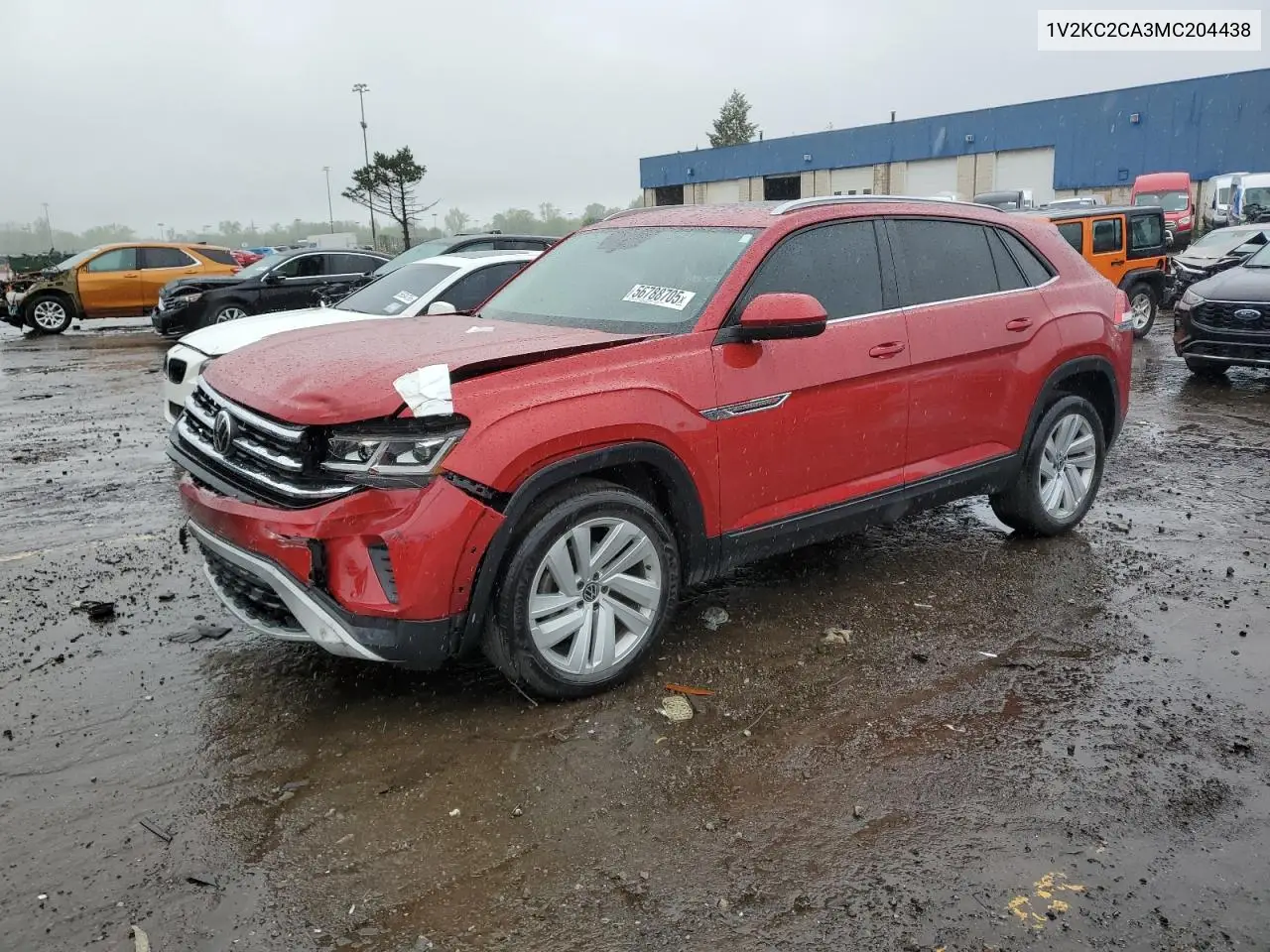 2021 Volkswagen Atlas Cross Sport Se VIN: 1V2KC2CA3MC204438 Lot: 56788705