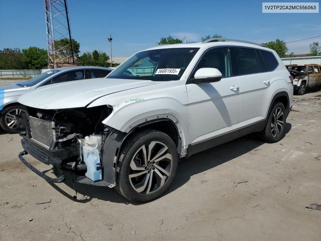 2021 Volkswagen Atlas Sel Premium VIN: 1V2TP2CA2MC556063 Lot: 56881935