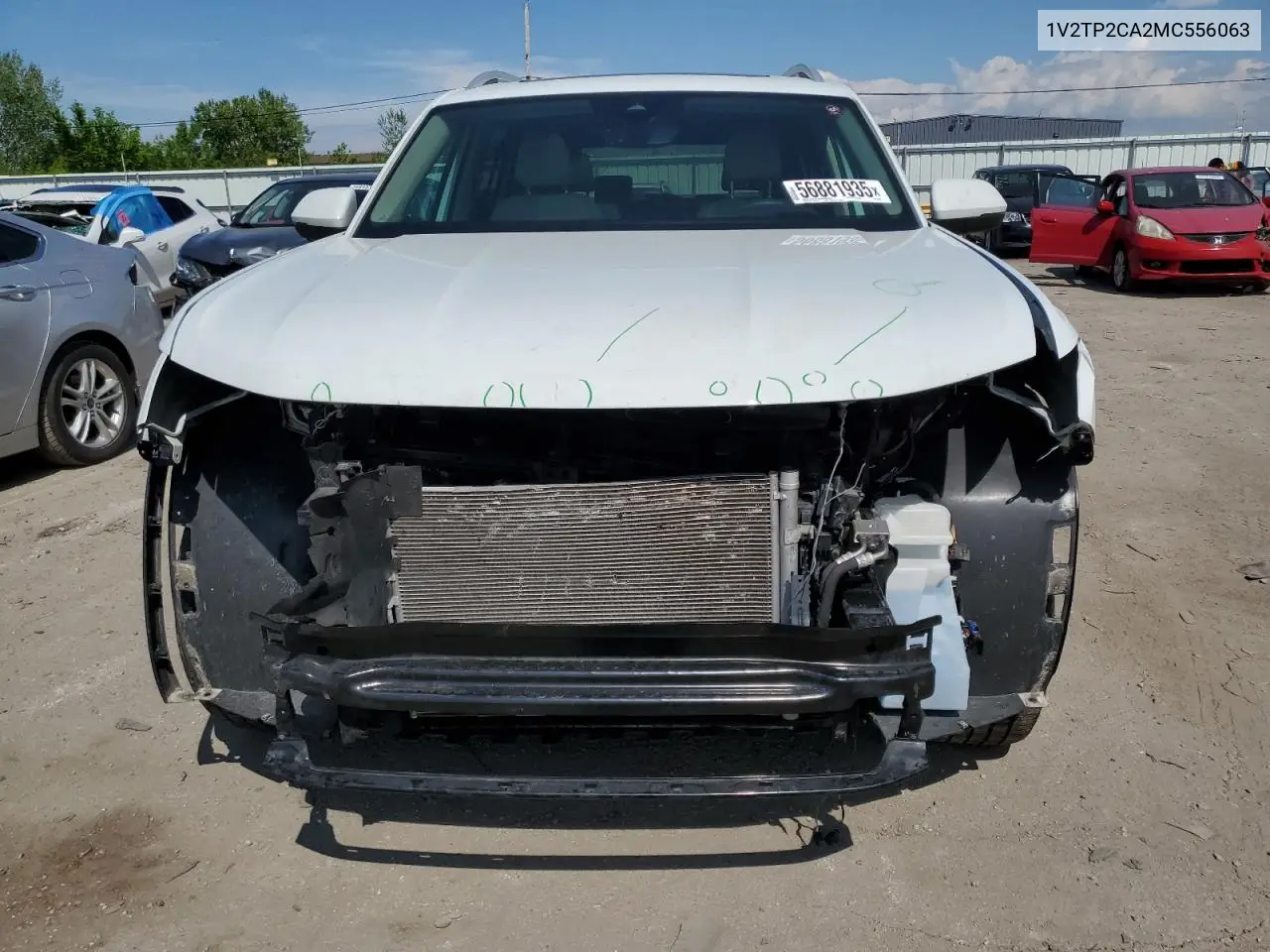 2021 Volkswagen Atlas Sel Premium VIN: 1V2TP2CA2MC556063 Lot: 56881935