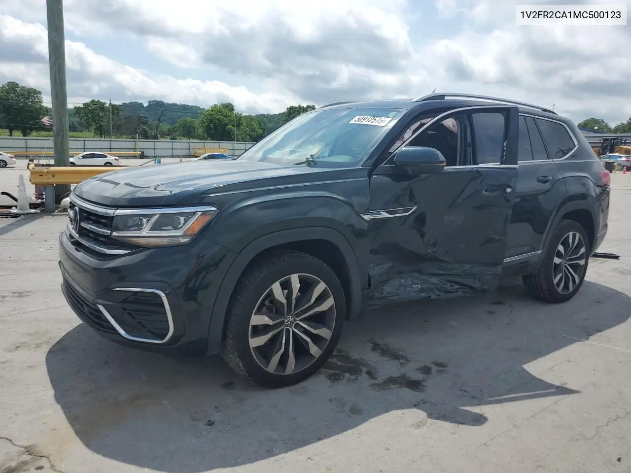 2021 Volkswagen Atlas Sel Premium R-Line VIN: 1V2FR2CA1MC500123 Lot: 56912575
