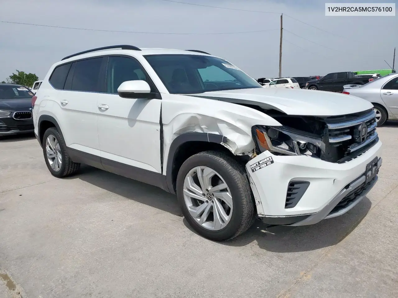 2021 Volkswagen Atlas Se VIN: 1V2HR2CA5MC576100 Lot: 57097035