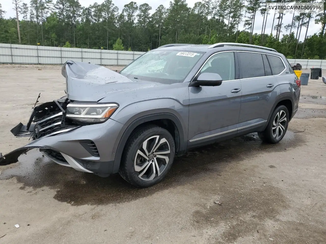 2021 Volkswagen Atlas Sel Premium VIN: 1V2TR2CA9MC506996 Lot: 59413315