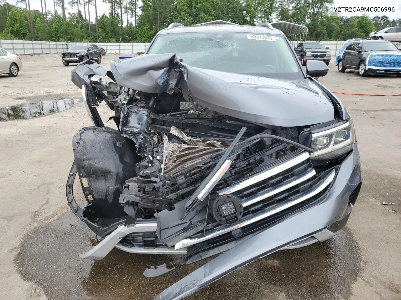 2021 Volkswagen Atlas Sel Premium VIN: 1V2TR2CA9MC506996 Lot: 59413315