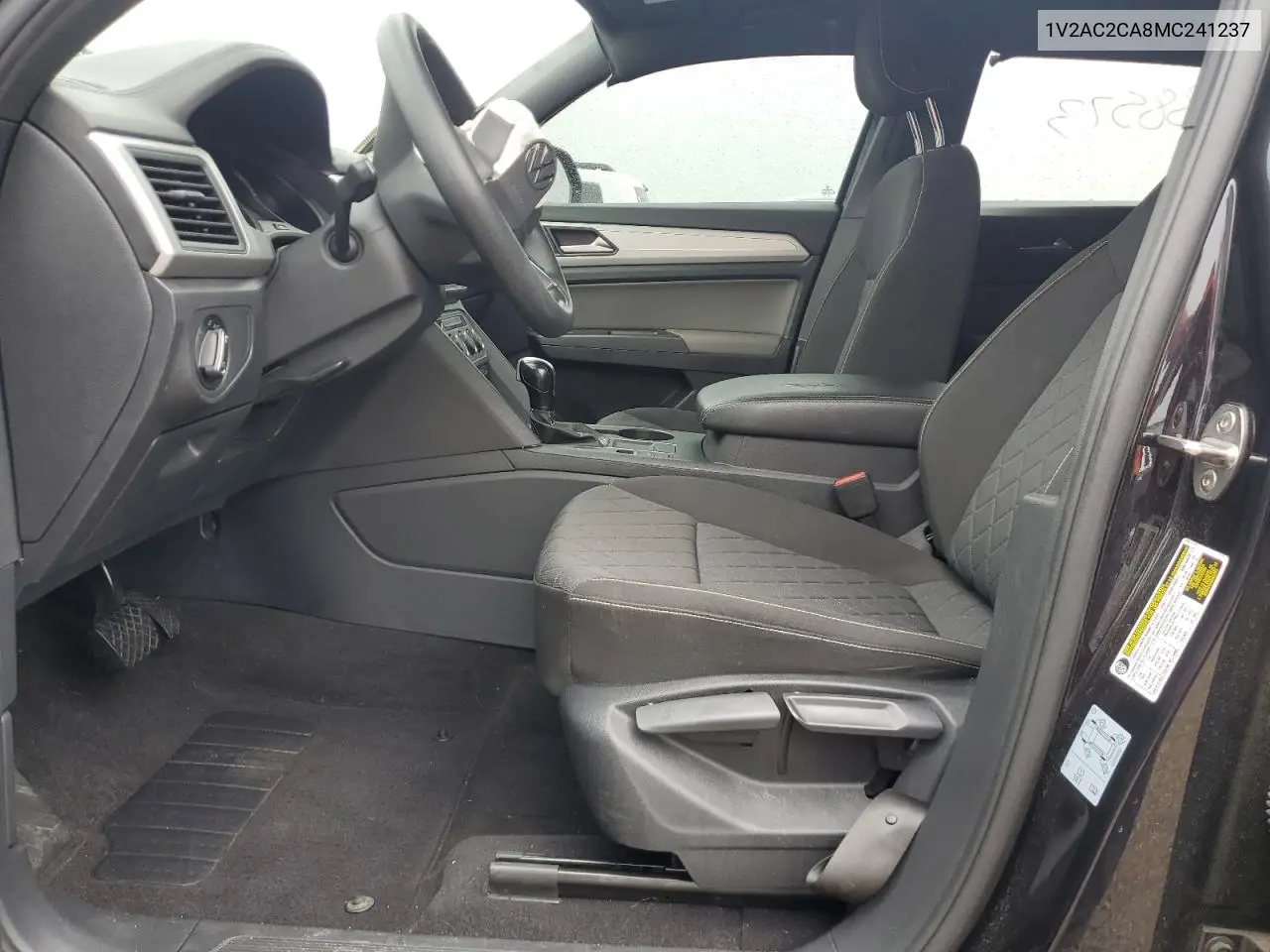 2021 Volkswagen Atlas Cross Sport S VIN: 1V2AC2CA8MC241237 Lot: 60651075