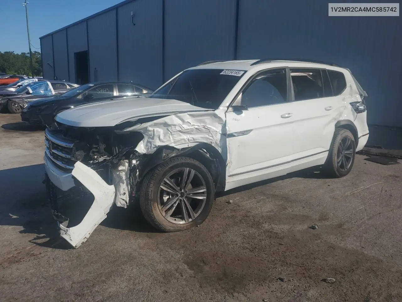 2021 Volkswagen Atlas Se VIN: 1V2MR2CA4MC585742 Lot: 62234165