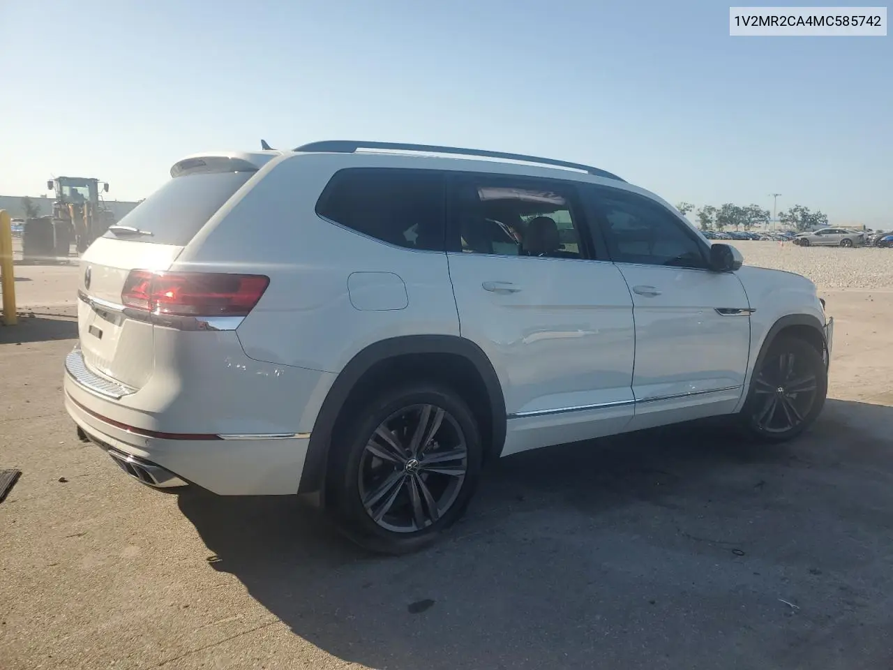 2021 Volkswagen Atlas Se VIN: 1V2MR2CA4MC585742 Lot: 62234165