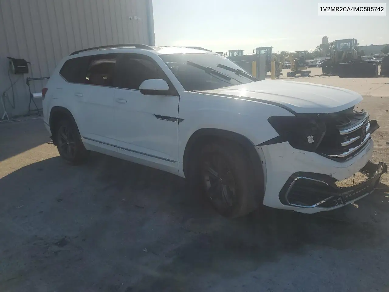 2021 Volkswagen Atlas Se VIN: 1V2MR2CA4MC585742 Lot: 62234165