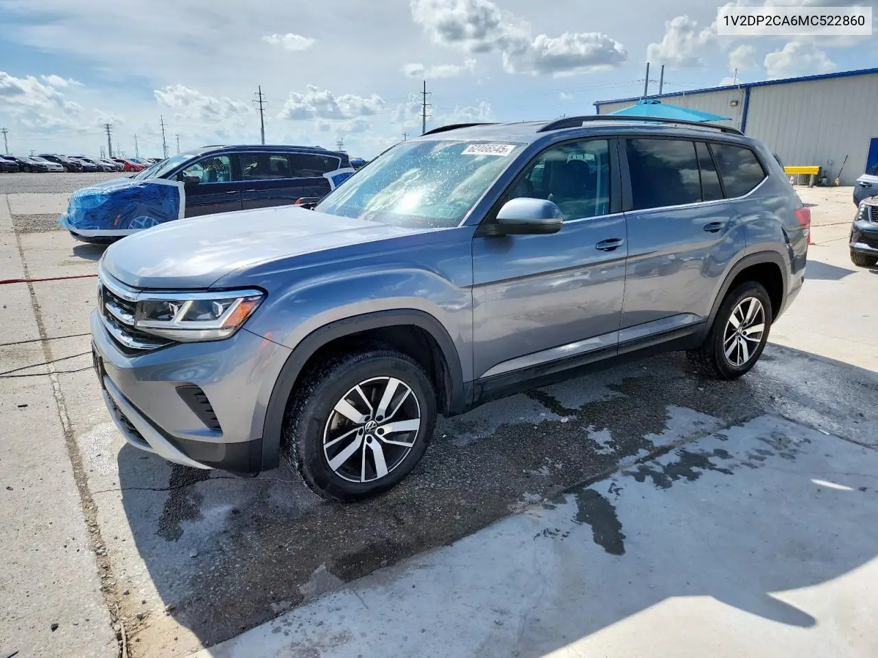 2021 Volkswagen Atlas Se VIN: 1V2DP2CA6MC522860 Lot: 62466545