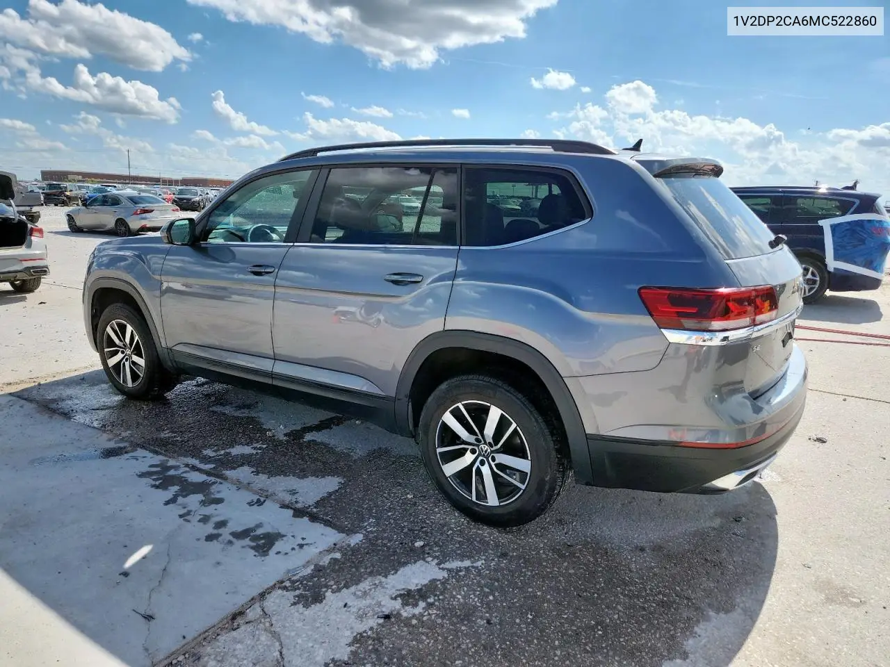 2021 Volkswagen Atlas Se VIN: 1V2DP2CA6MC522860 Lot: 62466545
