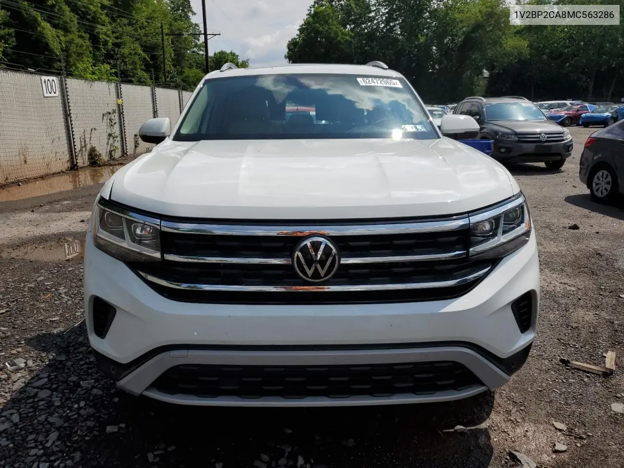2021 Volkswagen Atlas Sel VIN: 1V2BP2CA8MC563286 Lot: 62472965