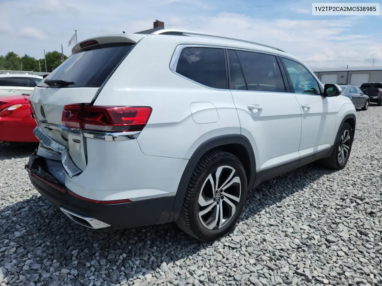 2021 Volkswagen Atlas Sel Premium VIN: 1V2TP2CA2MC538985 Lot: 62891825