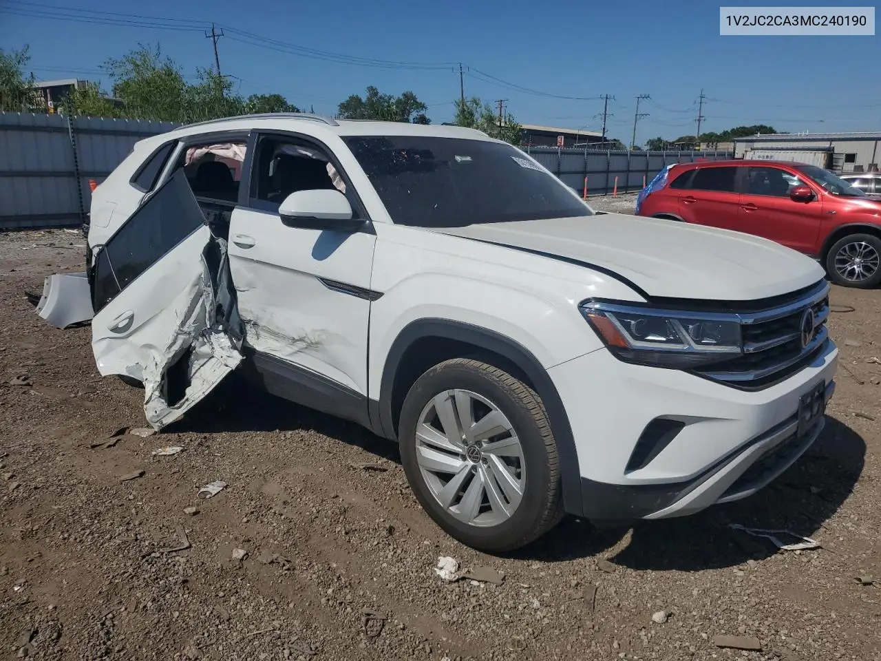 2021 Volkswagen Atlas Cross Sport Se VIN: 1V2JC2CA3MC240190 Lot: 63159905