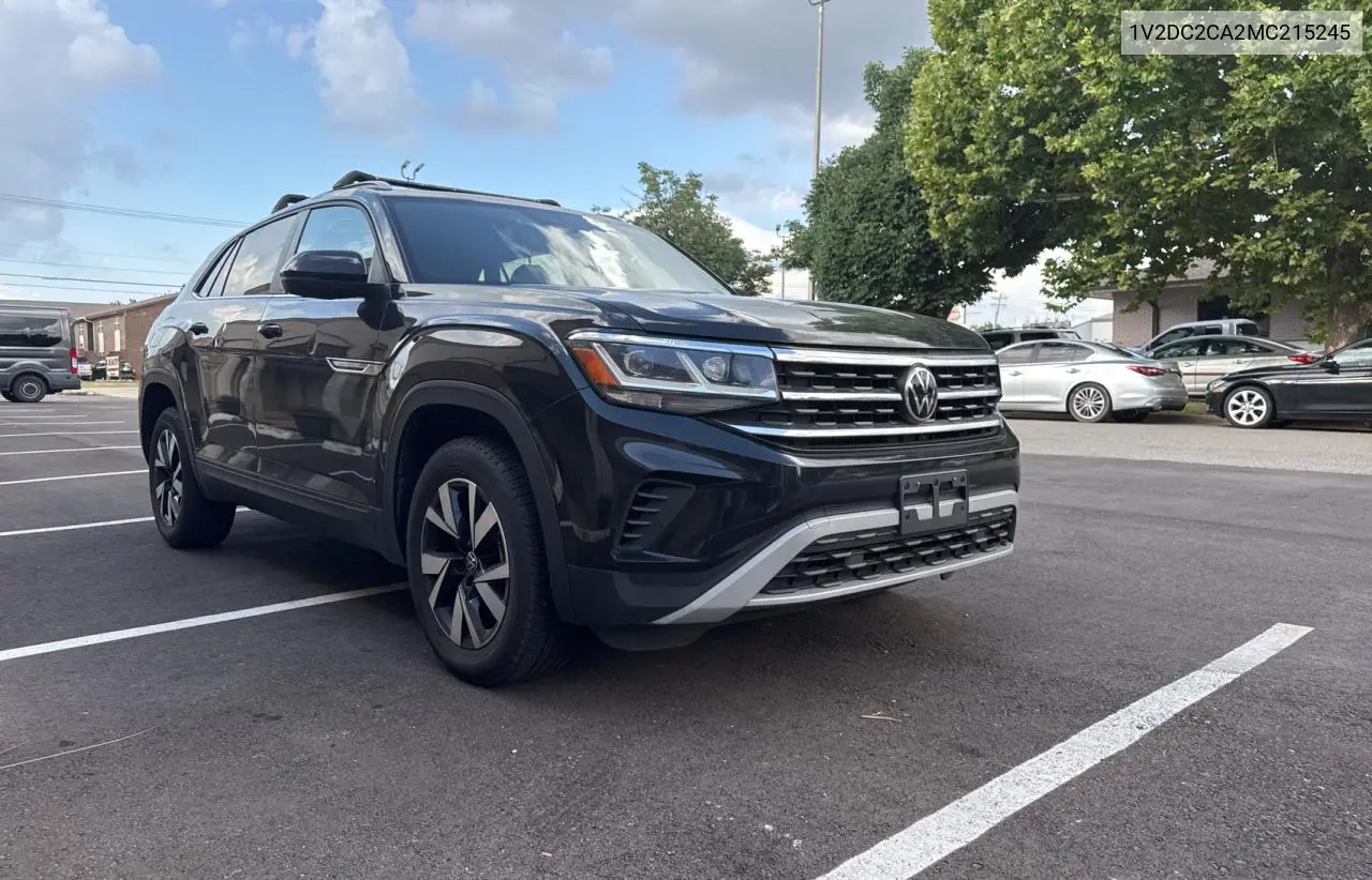 2021 Volkswagen Atlas Cross Sport Se VIN: 1V2DC2CA2MC215245 Lot: 64142275