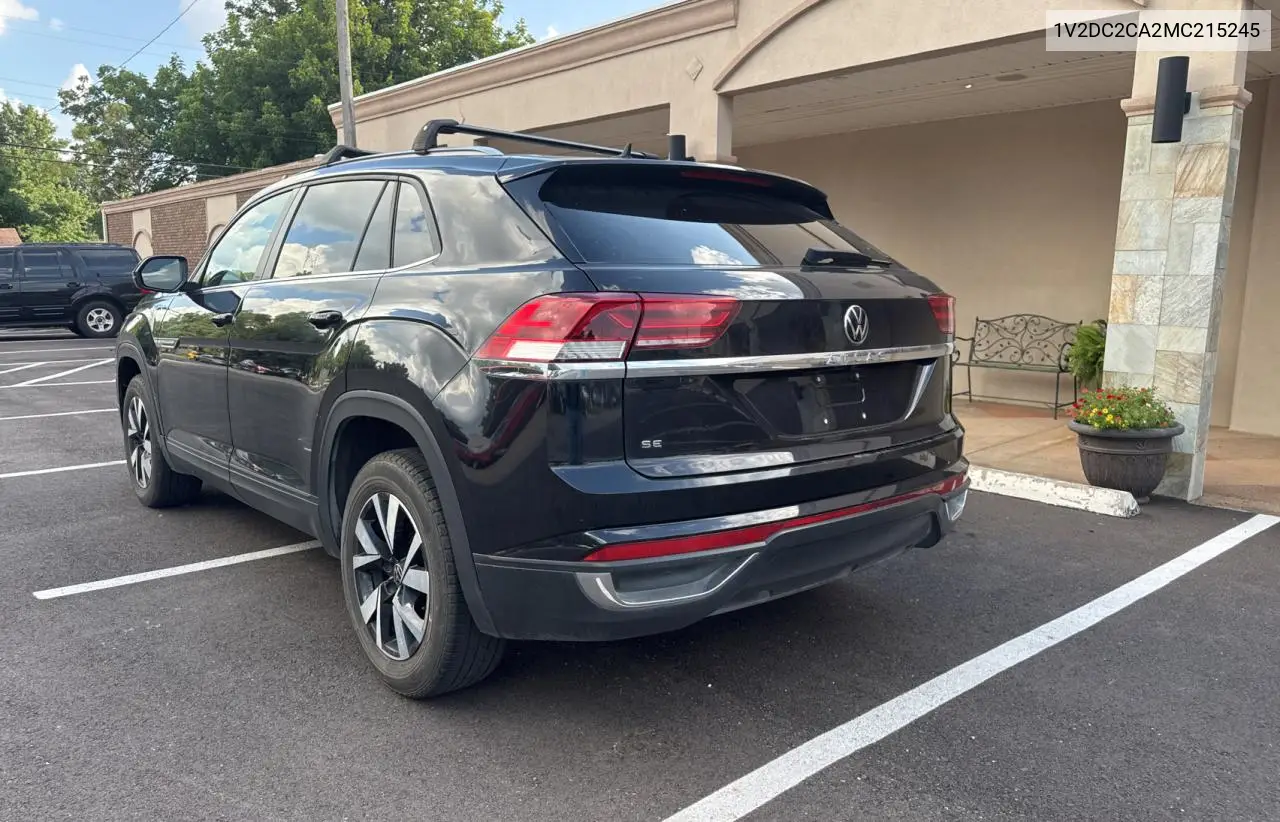 2021 Volkswagen Atlas Cross Sport Se VIN: 1V2DC2CA2MC215245 Lot: 64142275