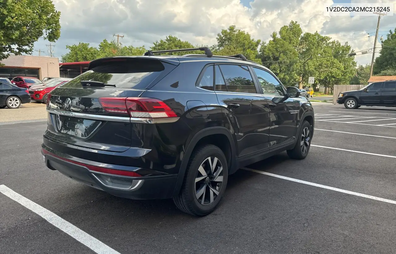 2021 Volkswagen Atlas Cross Sport Se VIN: 1V2DC2CA2MC215245 Lot: 64142275