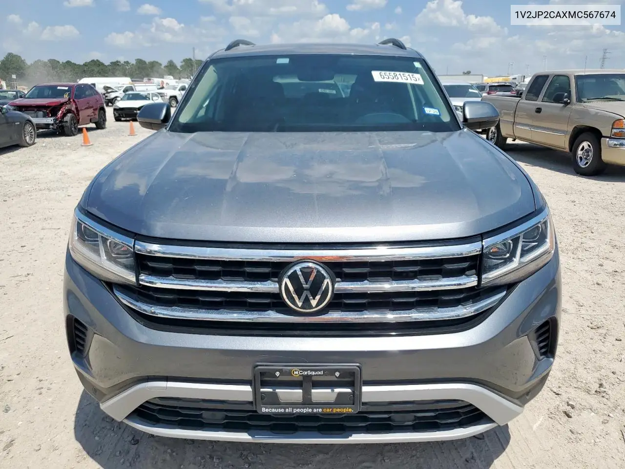 2021 Volkswagen Atlas Se VIN: 1V2JP2CAXMC567674 Lot: 65581515
