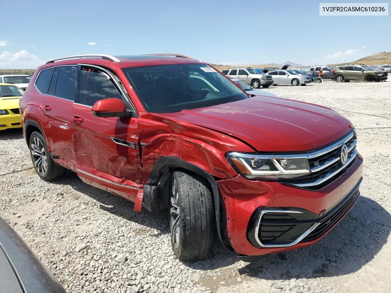 2021 Volkswagen Atlas Sel Premium R-Line VIN: 1V2FR2CA5MC610236 Lot: 65590835