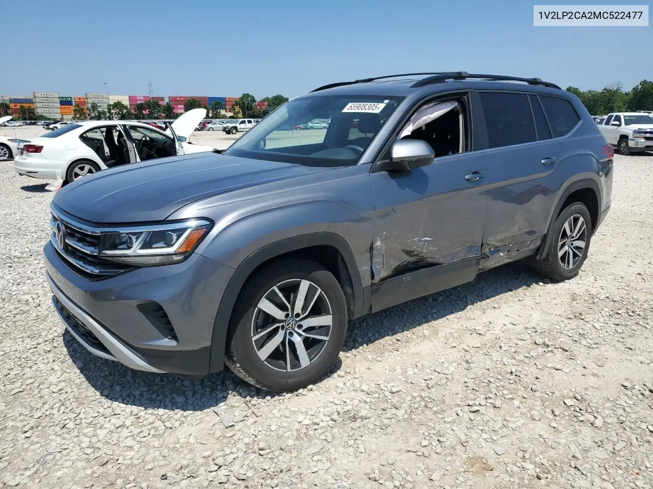 2021 Volkswagen Atlas Se VIN: 1V2LP2CA2MC522477 Lot: 65908305