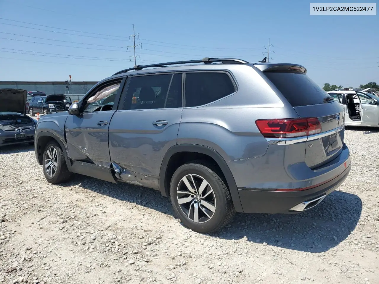 2021 Volkswagen Atlas Se VIN: 1V2LP2CA2MC522477 Lot: 65908305