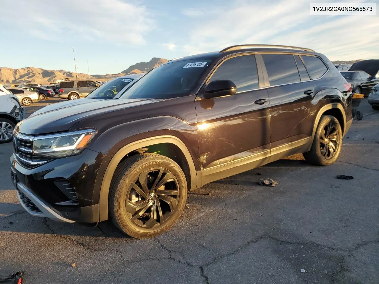 2022 Volkswagen Atlas Se VIN: 1V2JR2CA0NC565573 Lot: 41456725