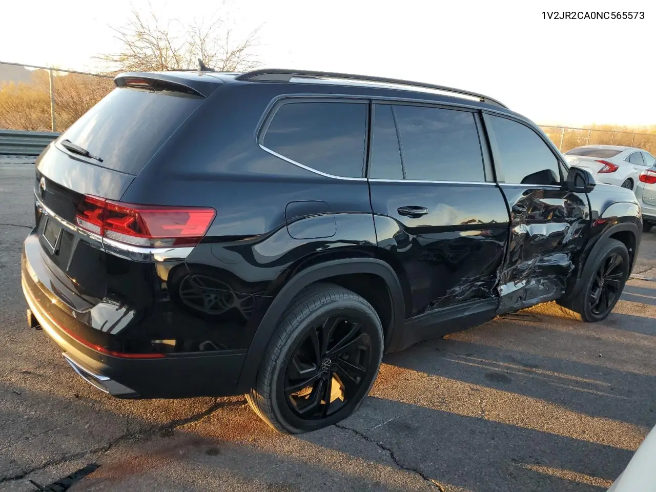 2022 Volkswagen Atlas Se VIN: 1V2JR2CA0NC565573 Lot: 41456725