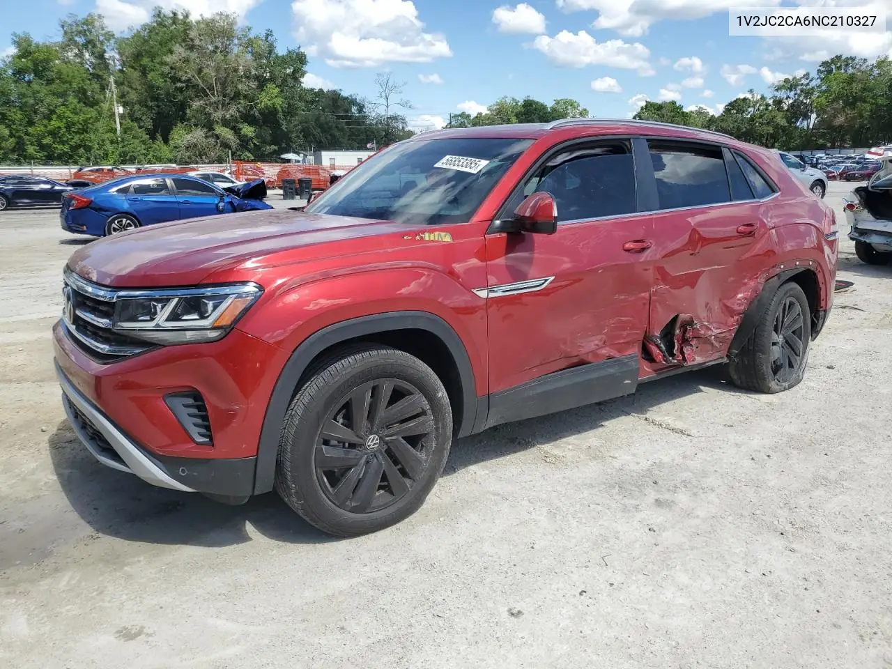 2022 Volkswagen Atlas Cross Sport Se VIN: 1V2JC2CA6NC210327 Lot: 56853385