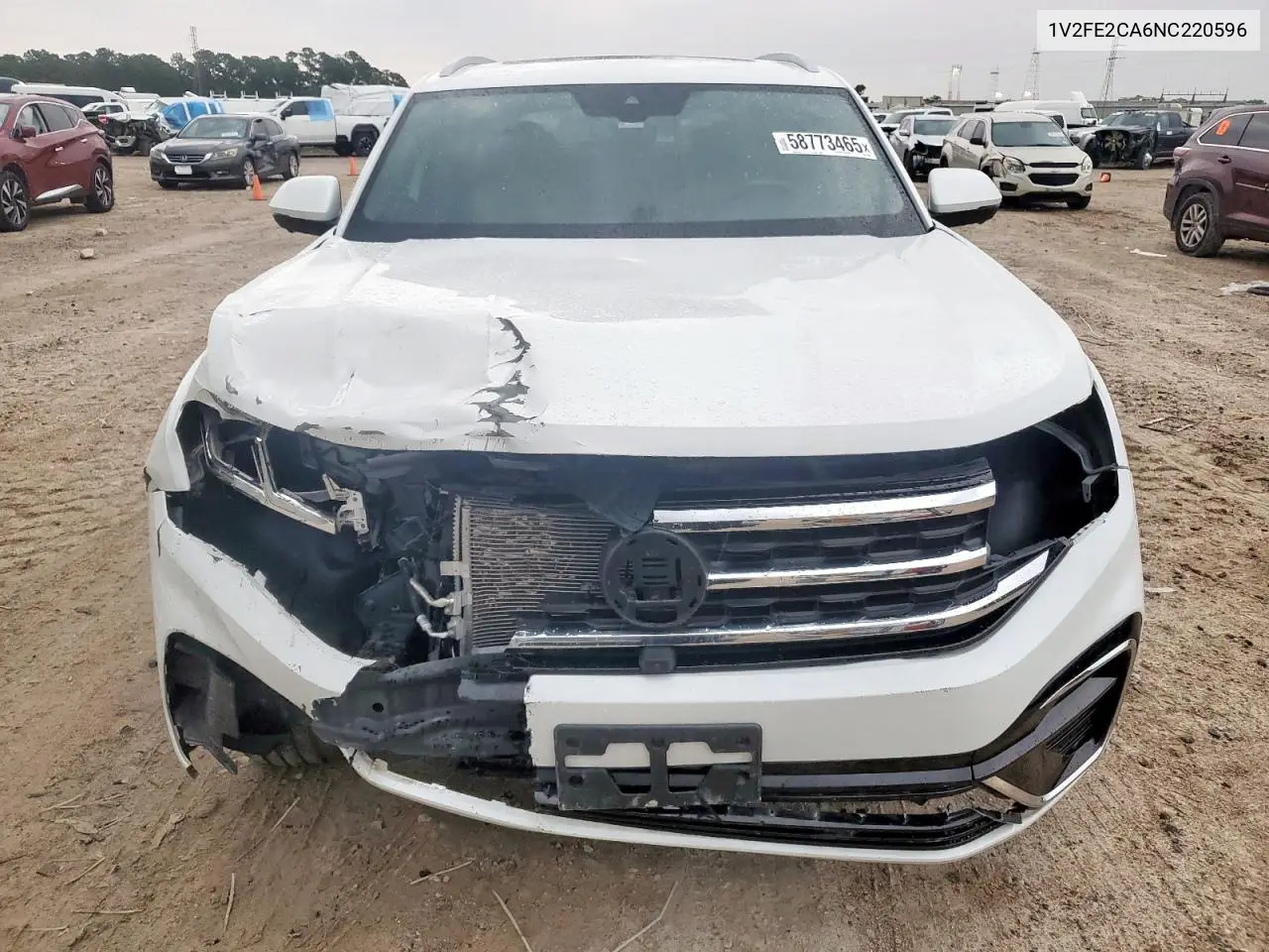 1v2fe2ca6nc220596 1V2FE2CA6NC220596 2022 Volkswagen Atlas Cross Sport Sel Premium R-Line