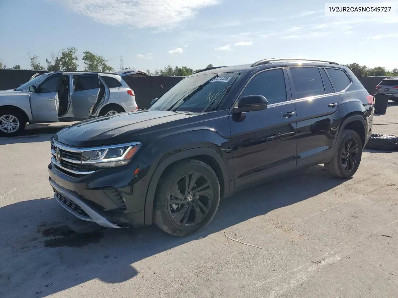 2022 Volkswagen Atlas Se VIN: 1V2JR2CA9NC549727 Lot: 60474485