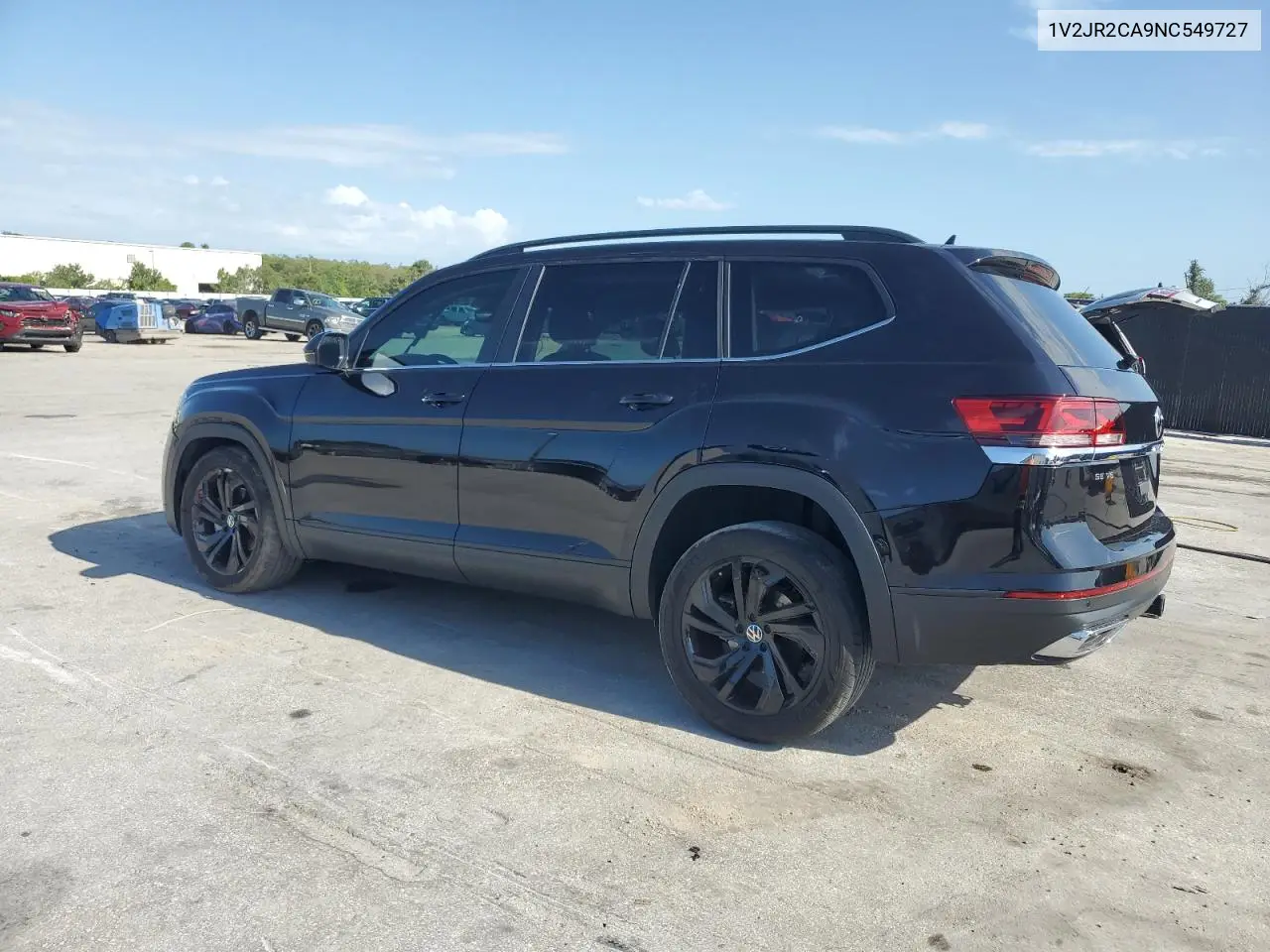 2022 Volkswagen Atlas Se VIN: 1V2JR2CA9NC549727 Lot: 60474485