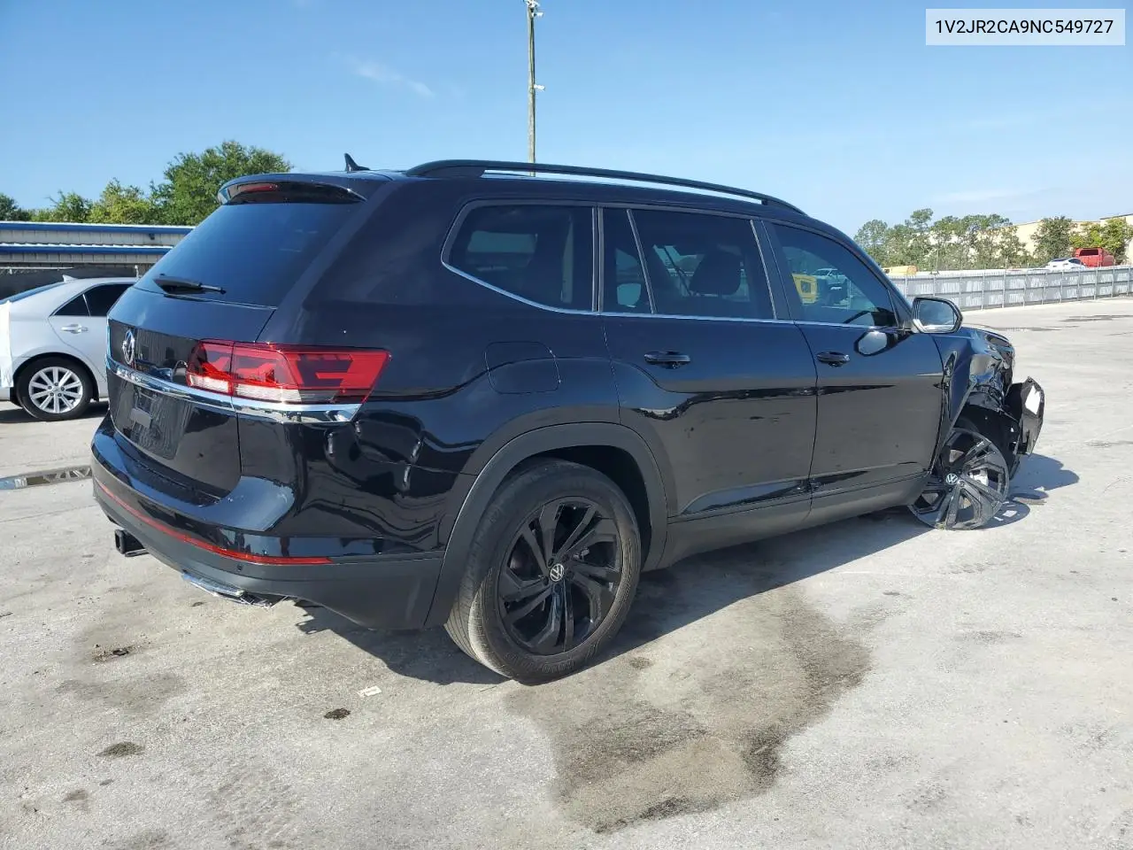 2022 Volkswagen Atlas Se VIN: 1V2JR2CA9NC549727 Lot: 60474485