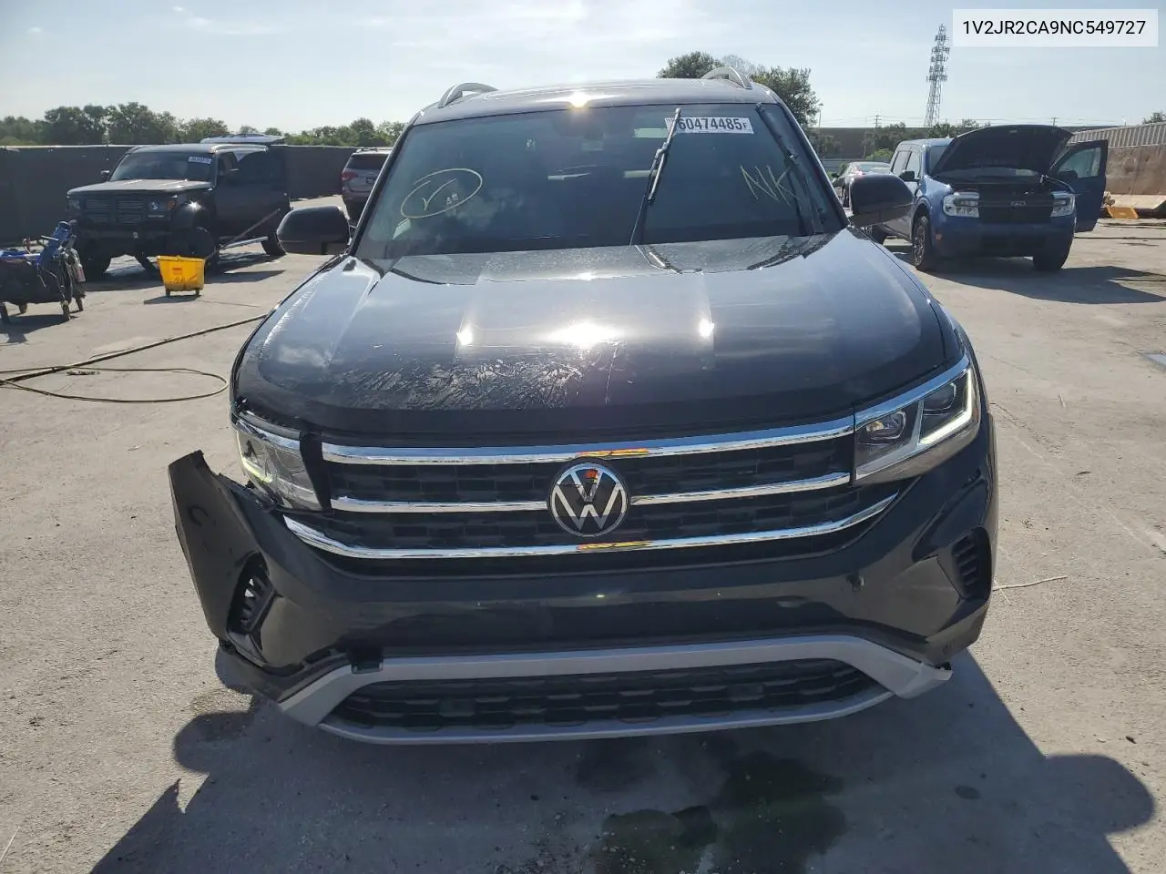 2022 Volkswagen Atlas Se VIN: 1V2JR2CA9NC549727 Lot: 60474485
