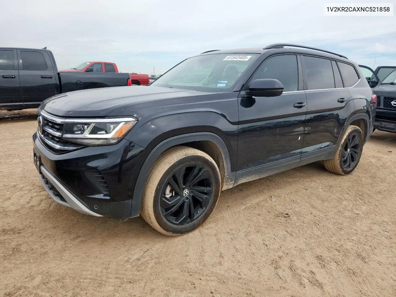 2022 Volkswagen Atlas Se VIN: 1V2KR2CAXNC521858 Lot: 61542405