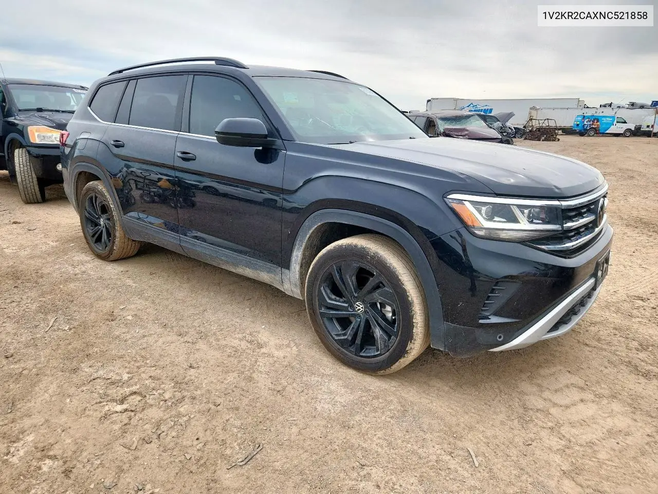 2022 Volkswagen Atlas Se VIN: 1V2KR2CAXNC521858 Lot: 61542405