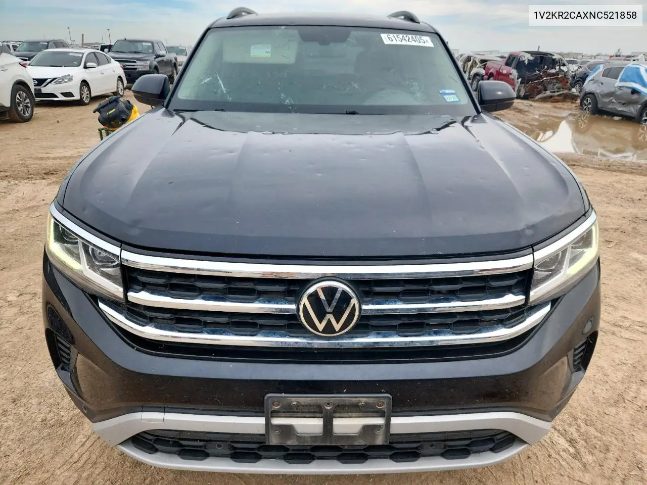 2022 Volkswagen Atlas Se VIN: 1V2KR2CAXNC521858 Lot: 61542405