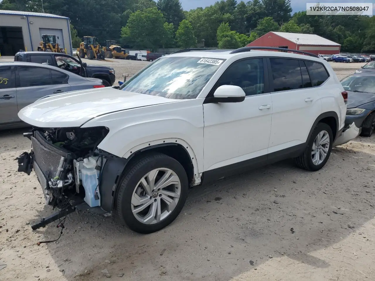 2022 Volkswagen Atlas Se VIN: 1V2KR2CA7NC508047 Lot: 61642385