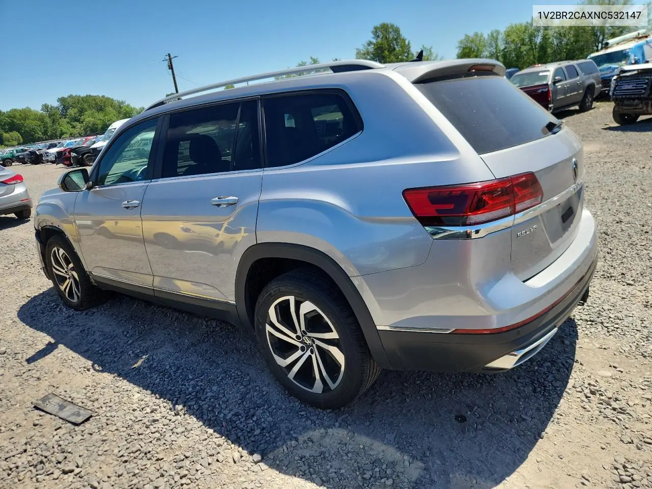 2022 Volkswagen Atlas Sel VIN: 1V2BR2CAXNC532147 Lot: 61866765