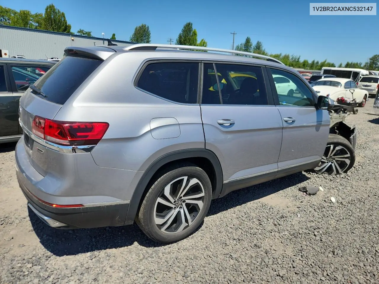 2022 Volkswagen Atlas Sel VIN: 1V2BR2CAXNC532147 Lot: 61866765