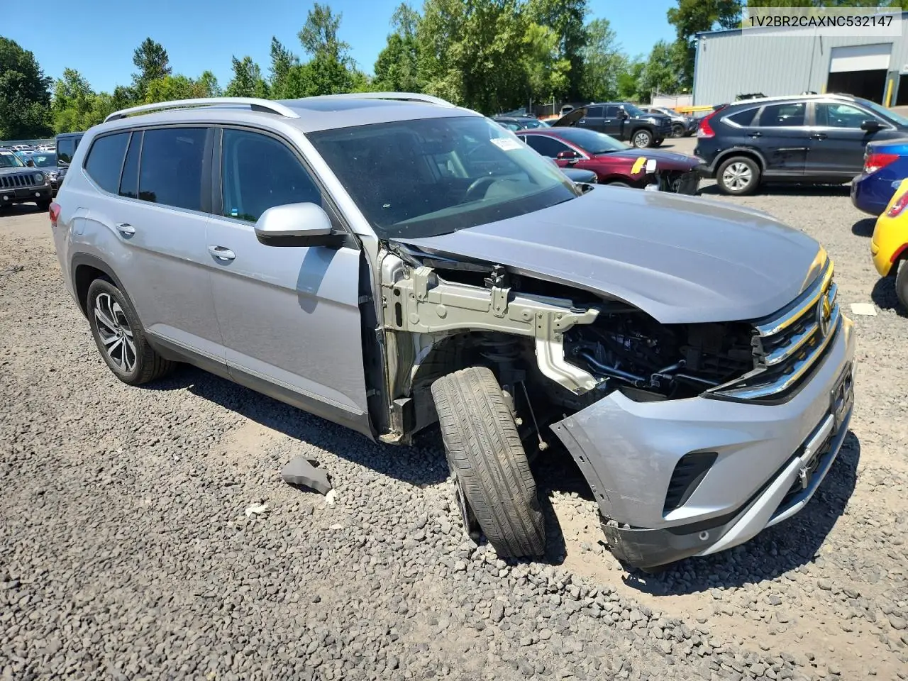 2022 Volkswagen Atlas Sel VIN: 1V2BR2CAXNC532147 Lot: 61866765